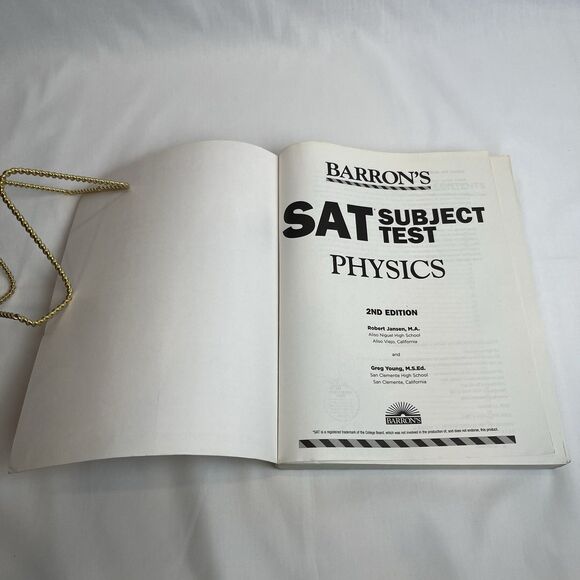 Barron's SAT Subject Test: Physics, 2nd Edition -Paperback - VERY GOOD by Jansen - Picture 4 of 14